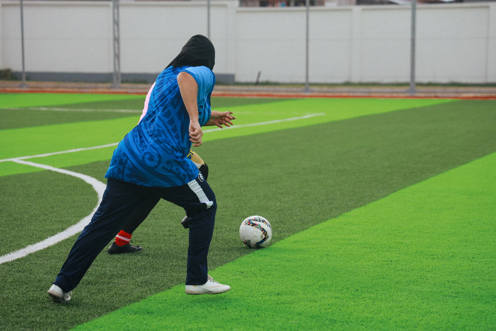 Drills and discipline — a regular training session with the squad.