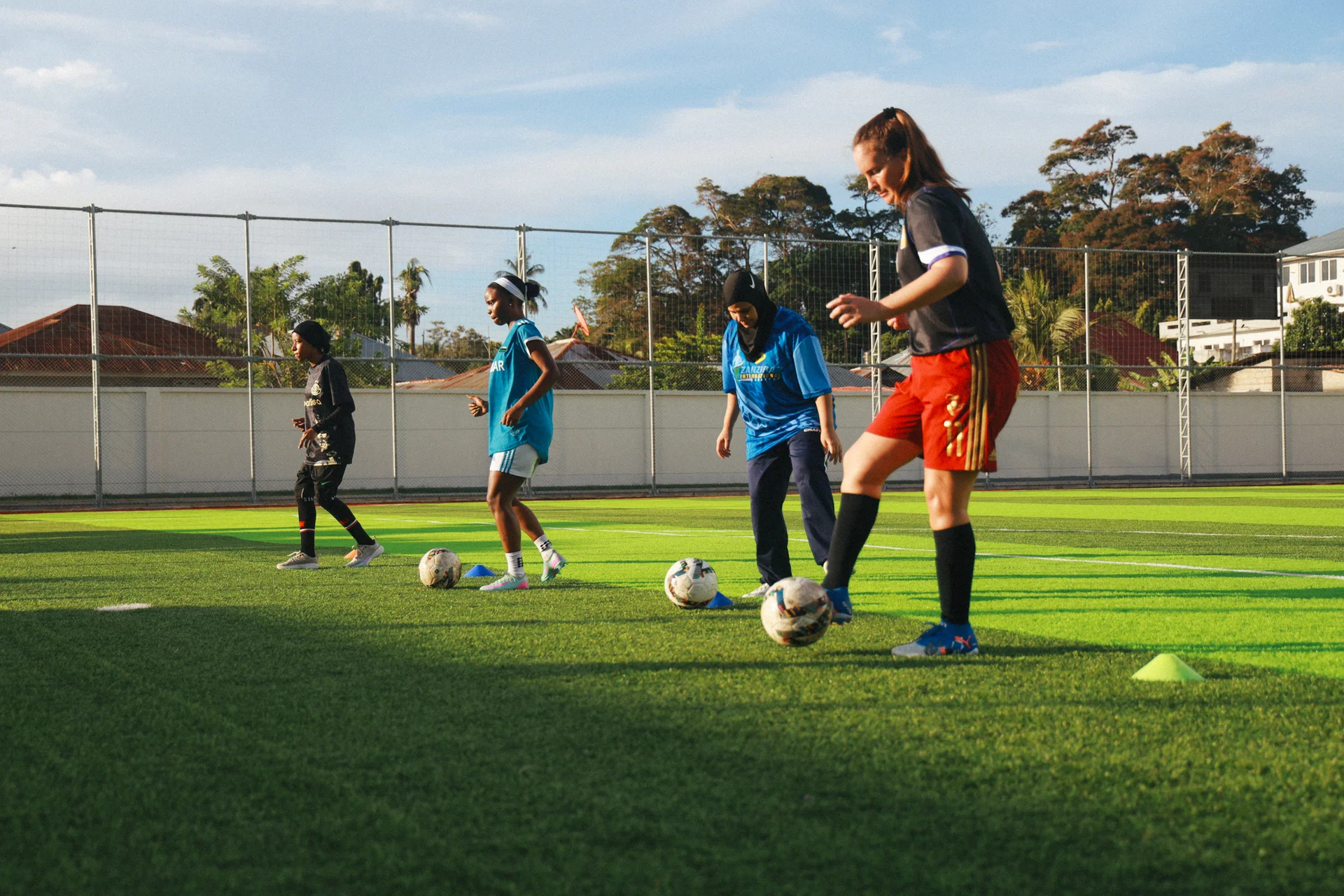High energy training — ZWFC players pushing their limits.